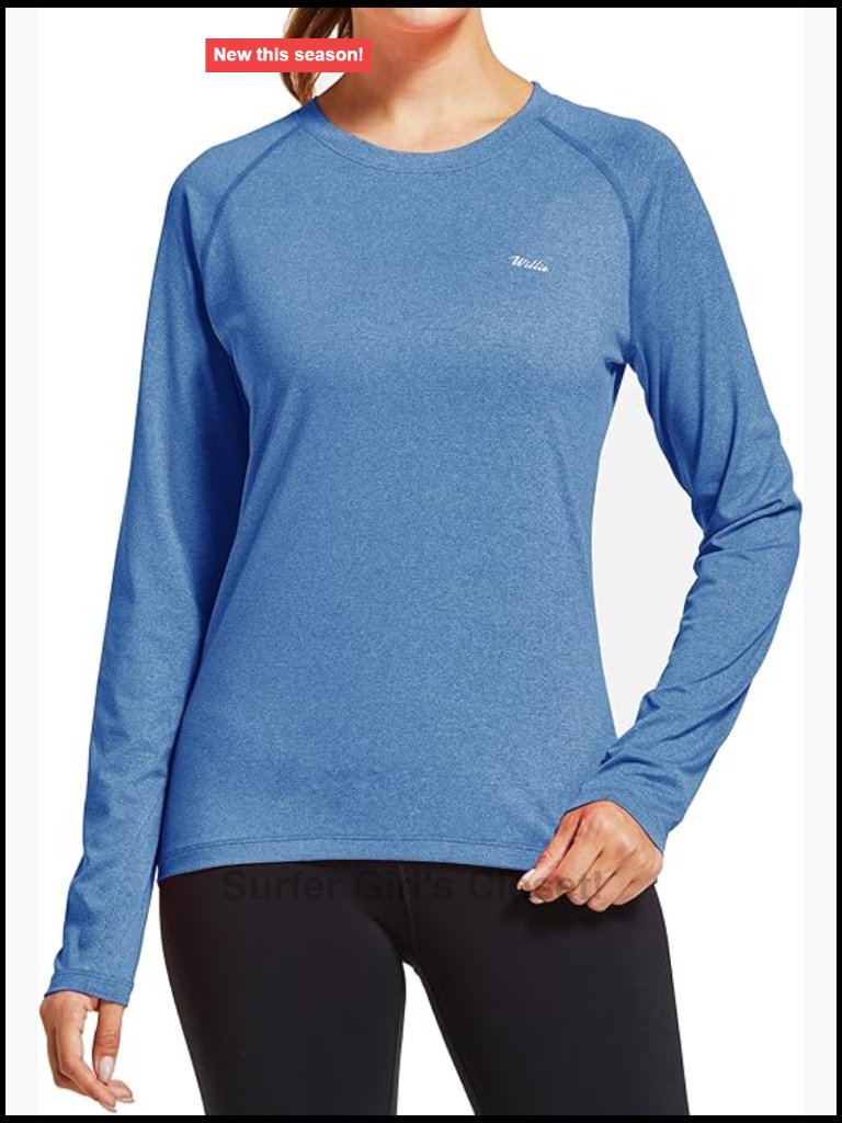 Upf 50+ Long Sleeve Sun Protection Shirt Rash Guard For Hiking Fishing Swim